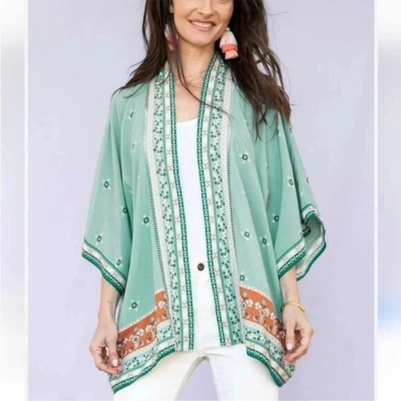 Matilda Jane Tops - Matilda Jane Dream Chaser Days Like This Boho Floral Kimono Topper